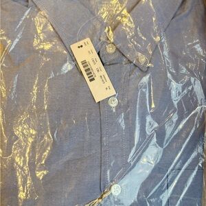 NWT J Crew Light Blue Button-Up Shirt Slim XL